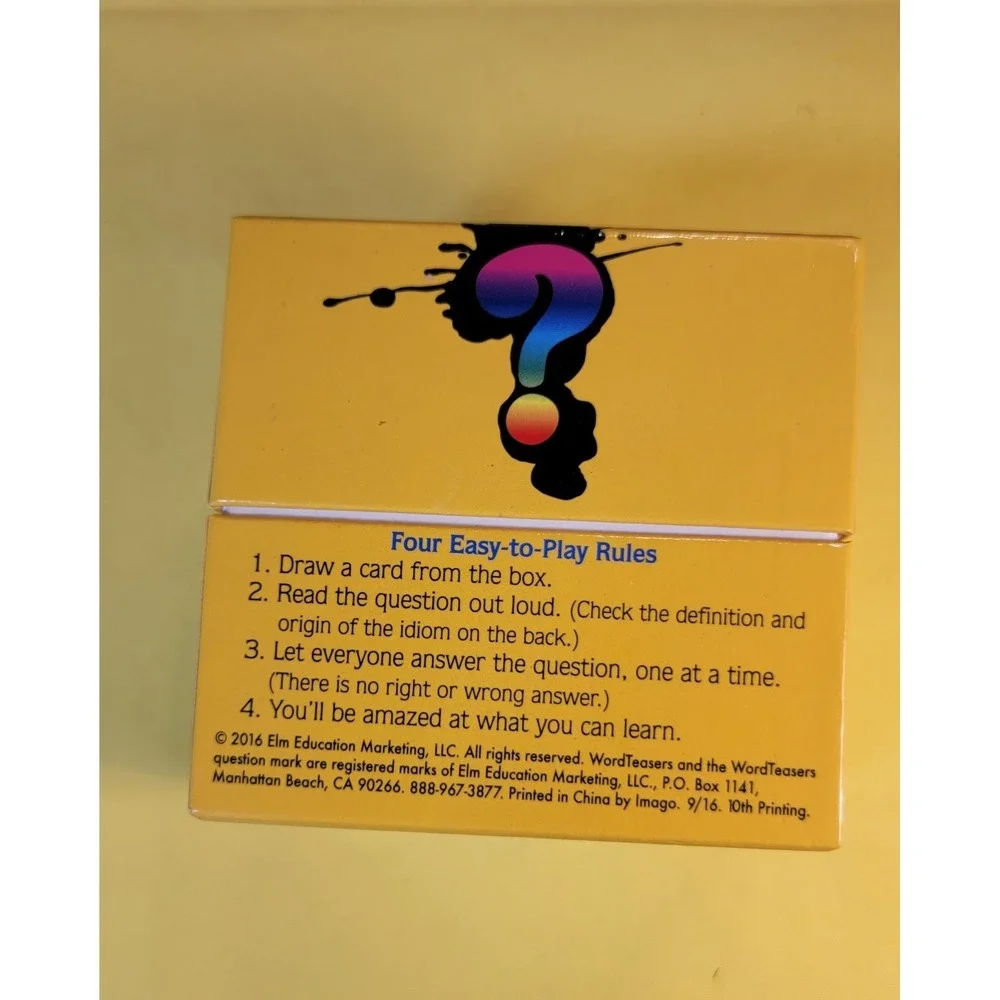 Word Teasers Funny Sayings Conversation Starters for the Whole Family! Pre Owned